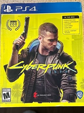 adidas Yellow Cyberpunk 2077 PS4 Cover Art